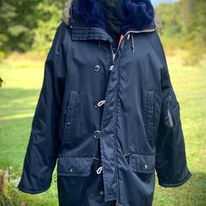 JCPenney Men's Dark Blue vintage coat